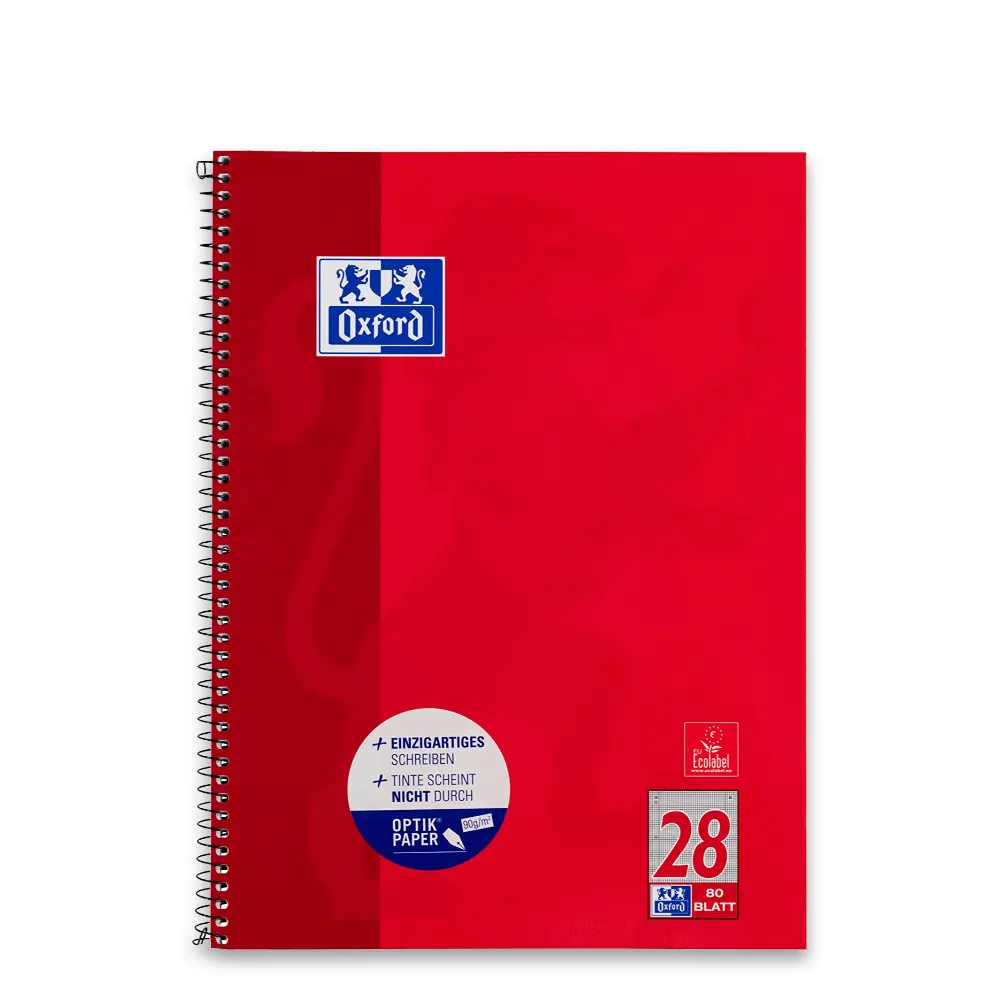 Oxford - Collegeblock - Kariert - 80 Blatt